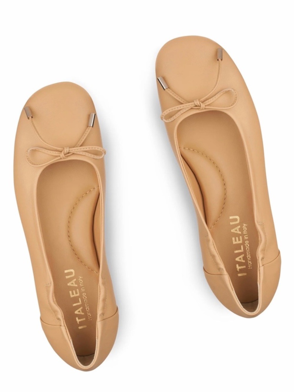 Brand New ITALEAU Belinda Flexlite Ballet Flats Size 41 (US 10.5) Sand
